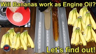 Will Bananas work as Engine Oil Lets find out [upl. by Ahsym]