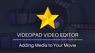 How to Add Video Audio and Image Files  VideoPad Video Editor Tutorial [upl. by Yrrehs]