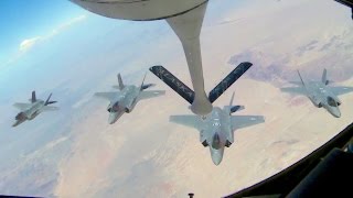 F35 Aerial Refueling With KC135 Stratotanker [upl. by Jehias]