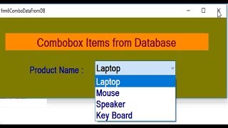 How to add Items to combobox from database in C [upl. by Bloom]