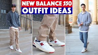 How to Style New Balance 550  Outfit Ideas [upl. by Arinaj622]