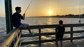 Fishing in SeadriftTx and swimming at portaransastexas gulfcoast sand beach fun [upl. by Heiney]