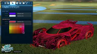 Rocket League Dissolver Decal Paint Finish  Flame BattleCar Designs [upl. by Kara]