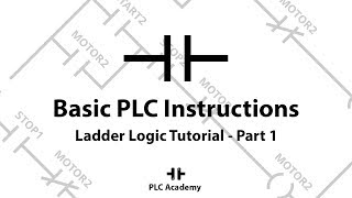 Ladder Logic Programming Tutorial For Beginners  Part 1 Basic PLC Instructions  PLC Academy [upl. by Draned272]