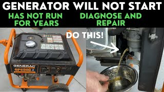 Generac Generator Will Not Start Generac GP5500 GP6500 GP7500 How to diagnose and repair [upl. by Ludwig987]