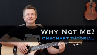 Why not me Forrest and Biskwiq guitar tutorial lesson free tab including and strum rhythm [upl. by Morey687]