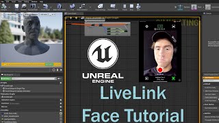 Metahuman Live Face Tracking LiveLink facial tracking in Unreal Engine tutorial [upl. by End]