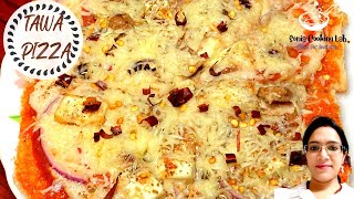 Easy Tawa Pizza  तवा पिज्जा रेसिपी  Pizza at home without oven without yeast [upl. by Herby]