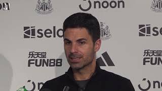 Newcastle 10 Arsenal Mikel Arteta press conference [upl. by Mungovan]