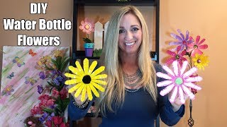 DIY Water Bottle Flowers  How to make Water Bottle Flowers [upl. by Vassili630]