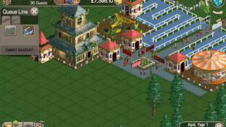 RollerCoaster Tycoon Classic Android Gameplay Video [upl. by Brunn]