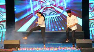 Superb Dance Performance on kung fu kumari Song ll Cute Couple ll College Stage Performance [upl. by Nomaj552]