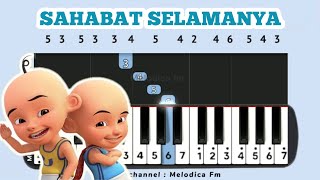 Notasi Pianika  Sahabat Selamanya UpinampIpin [upl. by Annuahsal]