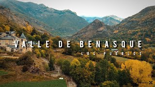 Pueblos del Valle de Benasque  DRONE [upl. by Epuladaug]