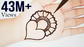 Simple amp Attractive Love Heart Mehandi design Easy Mehndi designs  mehndi design  Shabs Creation [upl. by Jessen]