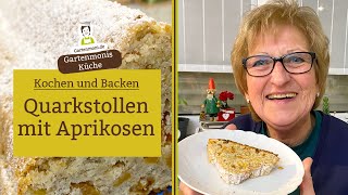 Stollen mal anders Quarkstollen mit Aprikosen  Fruchtiges StollenRezept von Oma [upl. by Romeon]