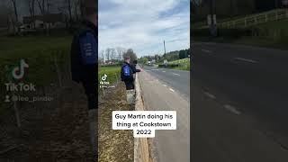 Guy Martin on his classic bike at Cookstown road race 2022 [upl. by Atinet]