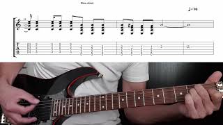 Ecstasy of Gold rhythm guitar standard tune TABS Metallica Ennio Morricone [upl. by Niltac444]