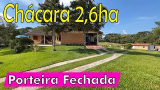 CHÁCARA 26HA  PORTEIRA FECHADA  CASA 6 QUARTOS  PISCINA [upl. by Karia]