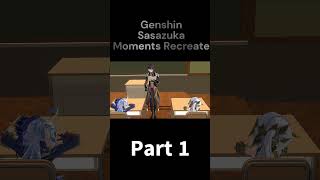 Genshin animation  Sasazuka moments [upl. by Dihaz]