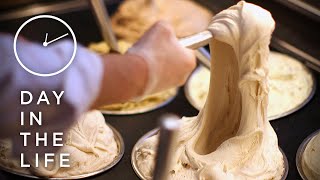 Making 500 Pounds Of Stretchy Ice Cream A Day • Tasty [upl. by Edak]