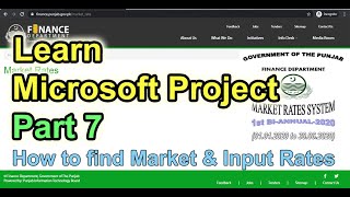 Learn Microsoft Project Part 7  How to find Market rates and input rates [upl. by Nylekoorb723]