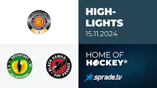 15112024  Highlights  Höchstadter EC vs EHF Passau Black Hawks [upl. by Ellehcam]