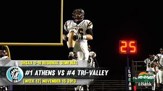 HS Football TriValley vs Athens PLAYOFFS 111513 [upl. by Gilbert]