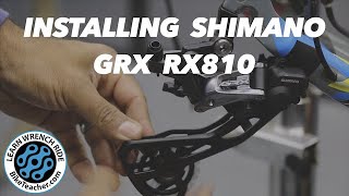 How to install the Shimano GRX 810 rear derailleur ONLY onto the frame [upl. by Arytal]