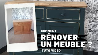 Comment rénover une commode en bois  TUTO par CTendance Home [upl. by Azeret]