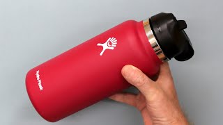 Hydro Flask 32oz Wide Mouth Straw  Review amp Test [upl. by Akiehsat]