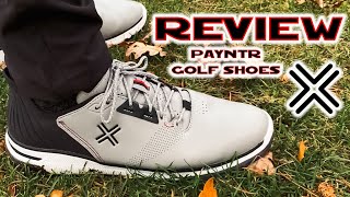 Payntr 004 RS Golf Shoes REVIEW [upl. by Llerrom816]