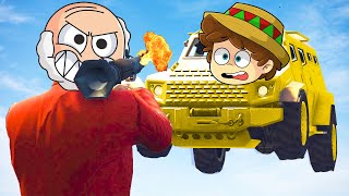 ¡DESTRUIMOS los SUPER COCHES en GTA 5 😂💥 COHETES vs SUPER COCHES con SILVIOGAMER y DANY [upl. by Yankee]