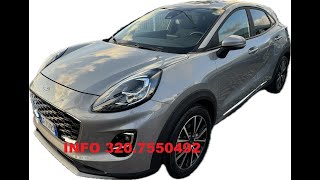 FORD PUMA 10 ECOBOOST HYBRID TITANIUM KM CERTIFICATI UNIPRO [upl. by Rafaela]