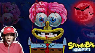 SCAREDY PANTS  Spongebob Squarepants Reaction 👻🎃 [upl. by Dar]