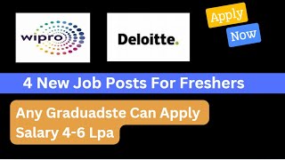 Latest Job Updates at Wipro amp Deloitte  Eligibility Application Process amp Tips [upl. by Odirfliw641]