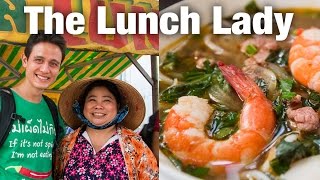 The Lunch Lady of Saigon  Famous Street Food in Vietnam [upl. by Alarick212]