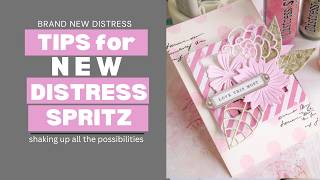 Brand NEW Distress Spritz is here IdeasTips Layered Tag Tutorial w Tim Holtz Distress Spritz [upl. by Darian]