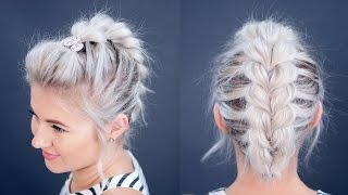 HOW TO Pull Through Braid Short Hair Tutorial  Milabu [upl. by Ahcsropal]