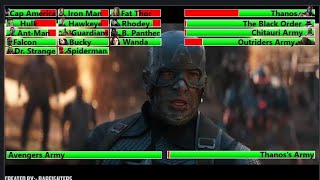 Avengers Endgame 2019 Final Battle with healthbars [upl. by Andryc]