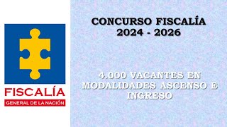 concurso FISCALIA 2024  2025  2026 [upl. by Gilud]