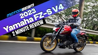 Yamaha FZS Version 40  Quick n Fast Review  MotorBeam [upl. by Lunseth]