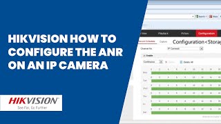 Hikvision how to configure the ANR on an IP CameraNVR [upl. by Gerdeen]