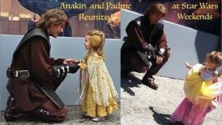 Anakin Skywalker and Padme Reunited at Star Wars Weekends [upl. by Stefanac]