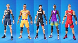 All NBA Skins amp Styles Showcase  Fornite Battle Royale [upl. by Aylad488]