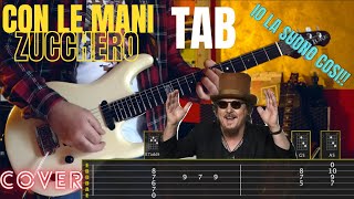 Con Le Mani  Zucchero Tab Chitarra Con Solo Accordi Tutorial [upl. by Jarad241]