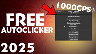 How To DOWNLOAD the BEST FREE AUTO CLICKER 1000CPS autoclicker [upl. by Eenor]