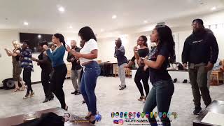 NEW YORK GROUP KOMPA DANCE CLASS WITH CLAUDEL KONPA KOMPA [upl. by Catrina59]