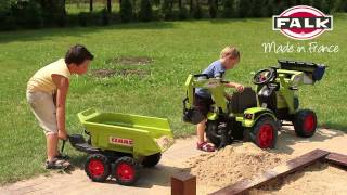 Toy pedal tractor Claas Axos by Falk Toys item 1010W [upl. by Dyanna42]