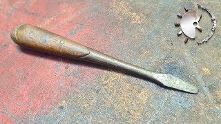 Screwdriver Restoration 1930s Perfect Handle Screwdriver [upl. by Rabbaj]